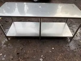 Meja stainles panjang