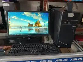CPU ASUS Core I3 Gen 8 Ram 8 Monitor LG 19inch