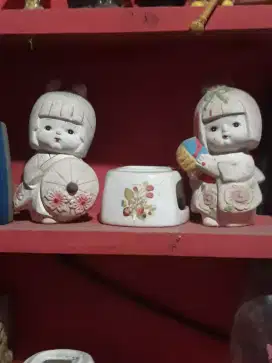 hiasan buat dingding boneka  hina kramik