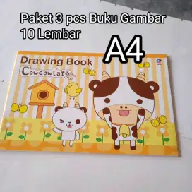 Paket 3 Buku Gambar A4 SIDU | Isi 10 Lembar | Sinar Dunia