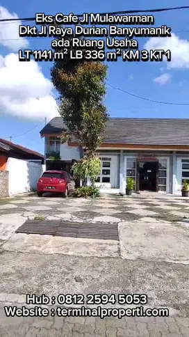 Eks Cafe / kantor di Mulawarman  Banyumanik Dkt UNDIP Tembalang
