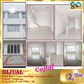 Dijual Ruko Komersil Baru di Paramount Petals