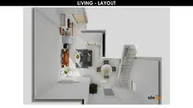 Dijual Apartemen Baru Ready Stock Full Furnished 3BR Loft Lantai 2