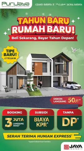cluster maleo puri jaya pasar Kemis DP cicil