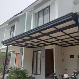 Kanopi rangka hologalvanis atap alderon singlelayer talang air profile