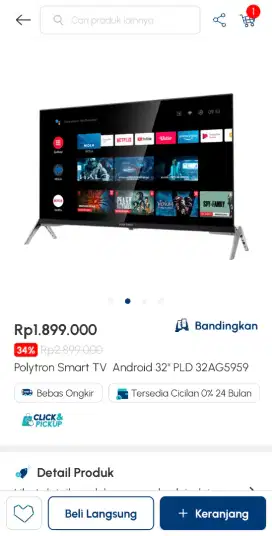Promo harga TV Polytron 32