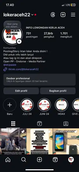 Info Loker Aceh Terupdate & Terpercaya
