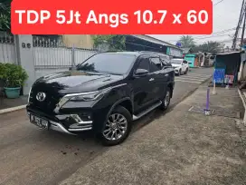 TDP 5 Jt Angs Termurah Fortuner VRZ 2.4 2021 Hitam Matic LowKm LikeNew