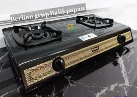 COD Kompor Gas Rinnai 2 Tungku RI 522S Batik Stainless Steel
