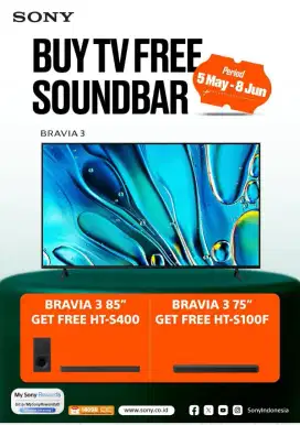 BELI LED TV FREE SOUNDBAR