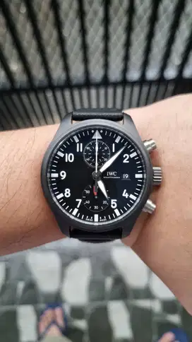 IWC Pilots Chronograph Top Gun Black Ceramic Dial Automatic