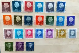 Perangko Nederland seri Ratu Juliana thn 1950an & prangko Indonesia