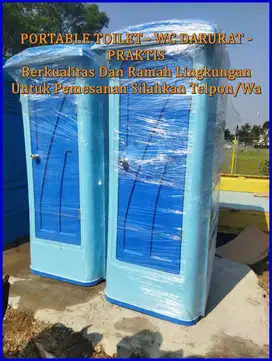 WC PORTABLE - TOILET FIBERGLASS - TOILET OUT DOOR