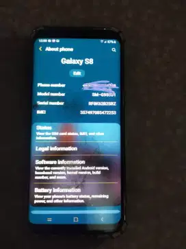 Samsung s8 ram 4/64gb lyr amoled mantul