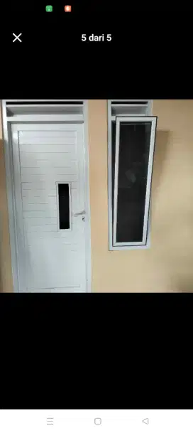 Jual kusen pintu satu dan pintu dua dari bahan aluminium dan kayu