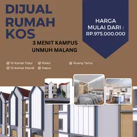 Dijual Kos Samping Kampus Universitas Muhammadiyah Malang