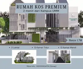 Rumah kos premium tlogomas 3 lantai