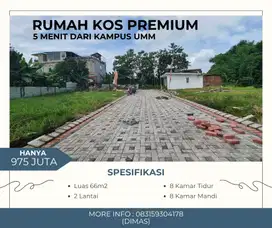 Rumah kos saxophone akses mobil 5 menit dari kampus UMM