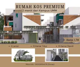 Rumah kos strategis mepet kampus UMM hanya 2 menit