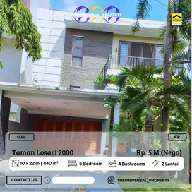 Dijual Rumah Cantik 2LT Taman Losari 2000 Siap Huni Nego CR