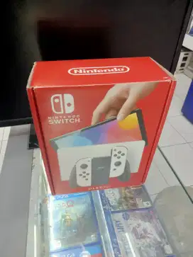 Ready stok Nintendo switch oled  putih memory 256 regional Jerman