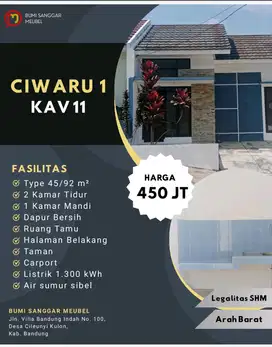 Dijual Rumah siap huni diujungberung kavling 11
