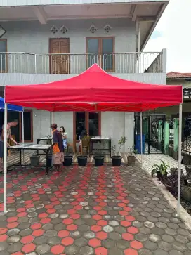 Tenda lipat 3x3 meter besar luas untuk lapak jualan . Ready stok plg
