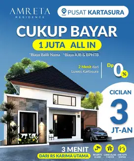 JUAL RUMAH BARU CLUSTER 460 JUTA KARTASURA