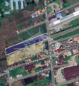 Dijual Tanah Gudang Jl Utama Adisucipto Pontianak Tenggara