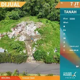 Dijual Tanah Kavling Luas di Puncak Tidar Malang