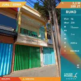 Dijual Ruko Cocok Semua Usaha Poros Jalan Kawi Atas Malang