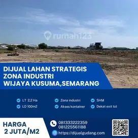 Dijual Cepat! Lahan Industri 22.000 m² di KIW Semarang, SHM,