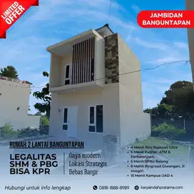 RUMAH 2 LT KPR DP 0 STRATEGIS DEKAT JOGJA KOTA,UAD 4 GIWANGAN,KOTAGEDE
