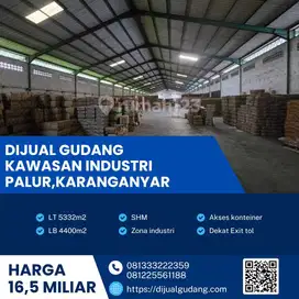 Aset Langka! Gudang 4400 m² di Palur Karanganyar, SHM, Akses Truk