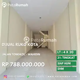 Ruko jalan tongkol siap huni daerah wahidin dan sumatra