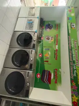 Dijual 3 mesin cuci merk LG dan 2 mesin pengering merk MAYTAG