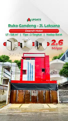 JALAN LAKSANA - DAERAH HALAT EX HOTEL COCOK UNTUK RUMAH KOST
