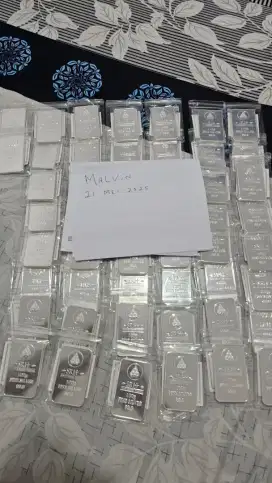 Di Jual. Ready Perak SRH 100 gram dan Heraeus 1 kg