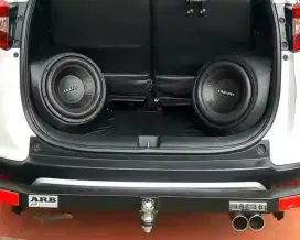 Subwoofer 12 inch double coil kumplit dus seperti baru