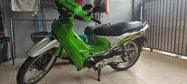 Kawasaki Kaze R Tahun 2000 Warna Hijau Orisinil Mesin Adem