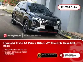 [ LOW KM 15RB ] Hyundai Creta 1.5 Prime Hitam AT Sunroof Bluelink Bos