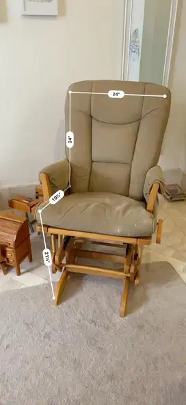 Rocking Chair / Kursi Goyang Kayu & Busa Empuk