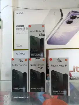 Redmi Note 14 Ram 8/256 GB Baru Resmi⁶