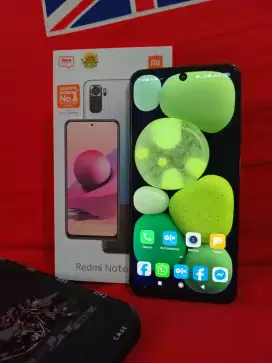 Xiaomi redmi not 10s nfc ram 6gb+3/128gb lengkap bonusan