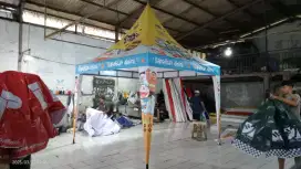 Tenda kerucut, tenda sarnafil,tenda custom . Ready Palembang.