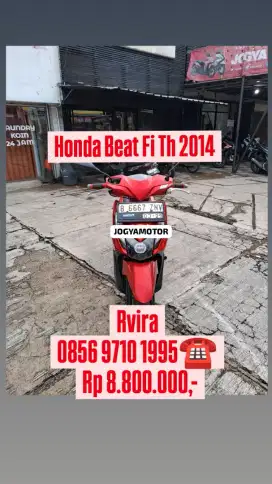 Honda beat fi th 2014 plat depok
