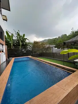 Jual Rumah Villa CANTIK Ada KOLAM RENANG FULL FURNISHED di RESORT DAGO