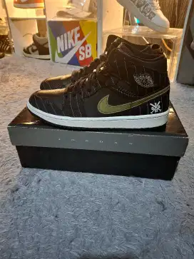 AIR JORDAN RETRO 1 HIGH BARON AWAY 2008 VVNDS SIZE 42.5
