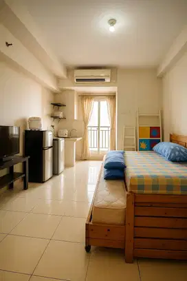 Sewa Bulanan Studio Cozy Margonda Residence 4 – Cocok 2 Orang +WIFI