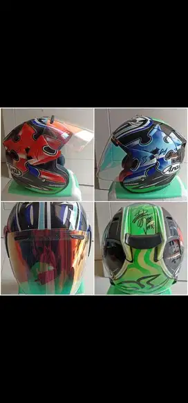 Helm half face arai Shinya Nakano